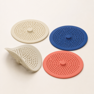 Silicone Drain Hair Catchers — 4 Pack